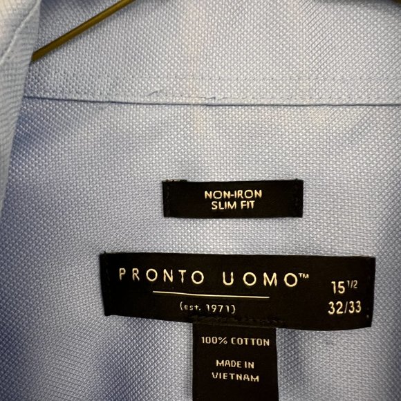 PRONTO UOMO BUTTON UP SHIRT - Picture 2 of 4